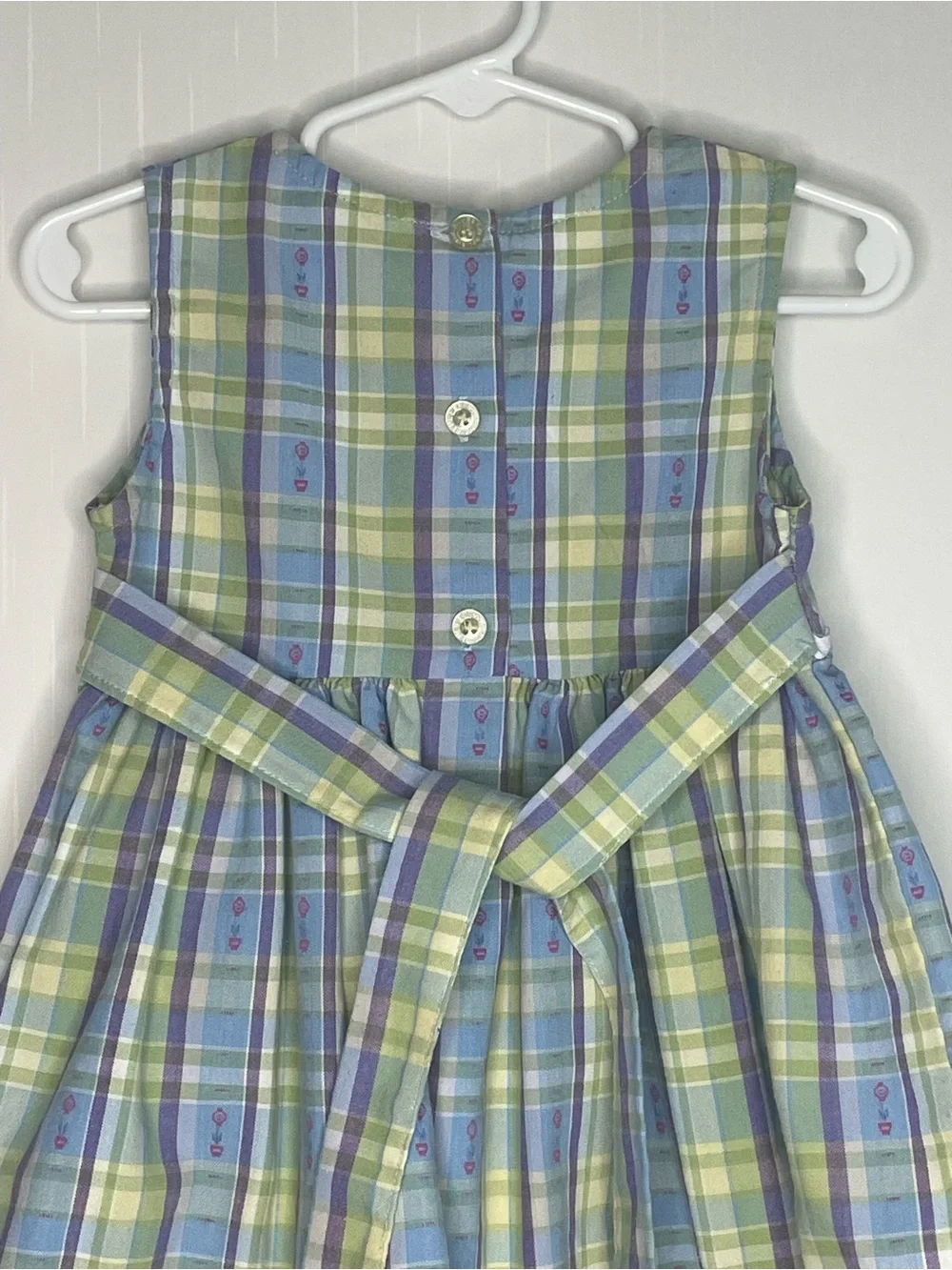 Blueberi Boulevard Plaid Easter Spring Dress Embroidery 2009 Girl 3T